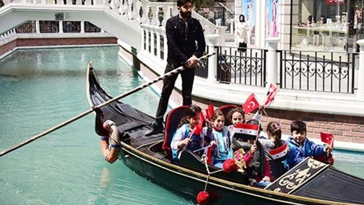 Suriyeli çocuklar eğlenceli dakikalar yaşadı!