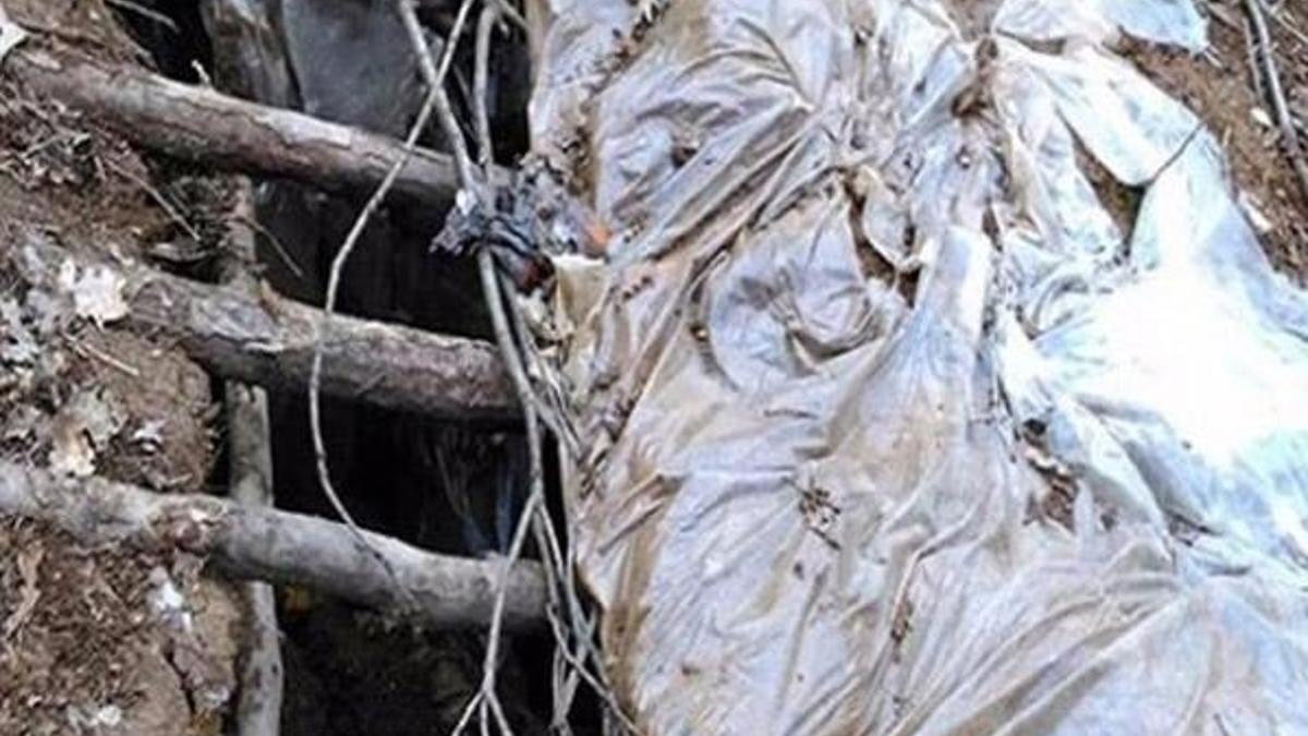 Bitlis'te terör örgütüne ait 7 odalı sığınak imha edildi