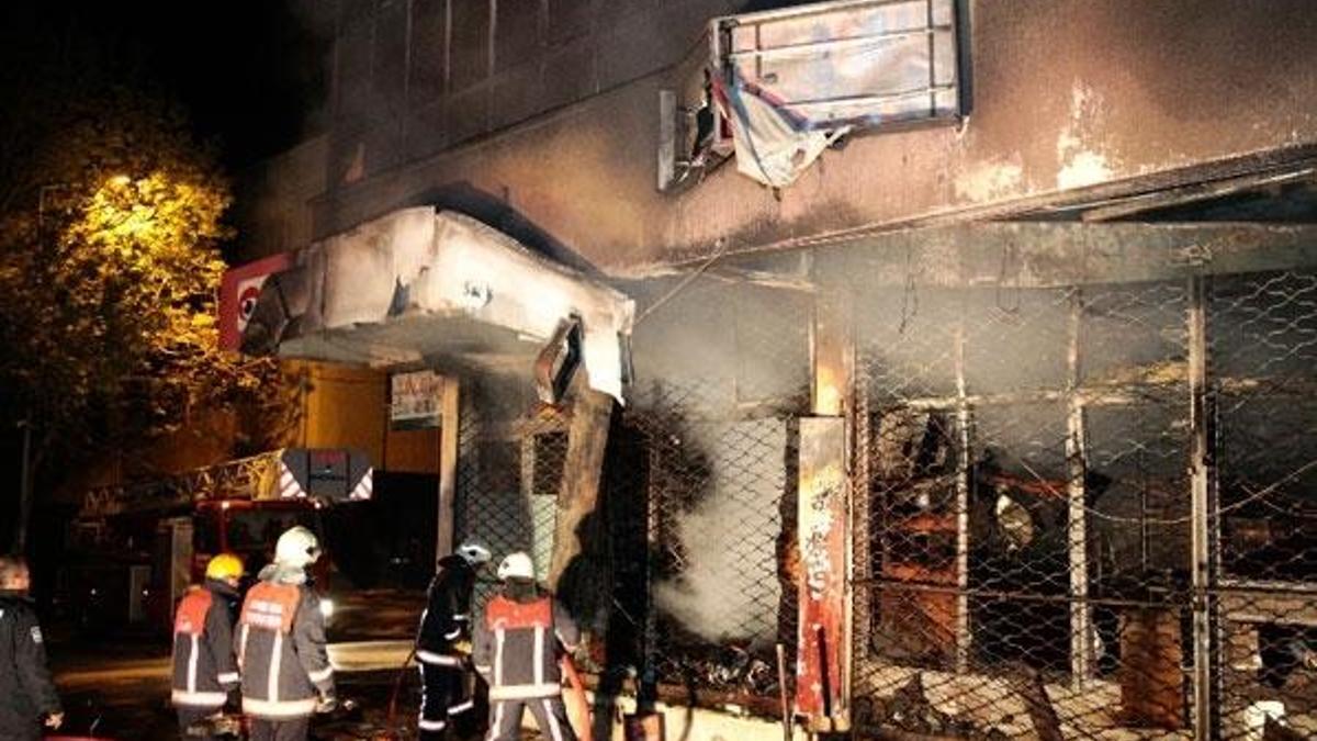 Ankara'da korkutan yangın