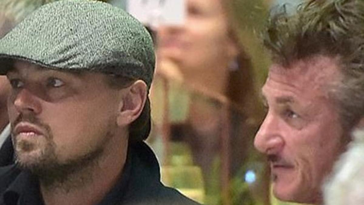Sean Penn ve Leo yardım yemeğinde buluştu!