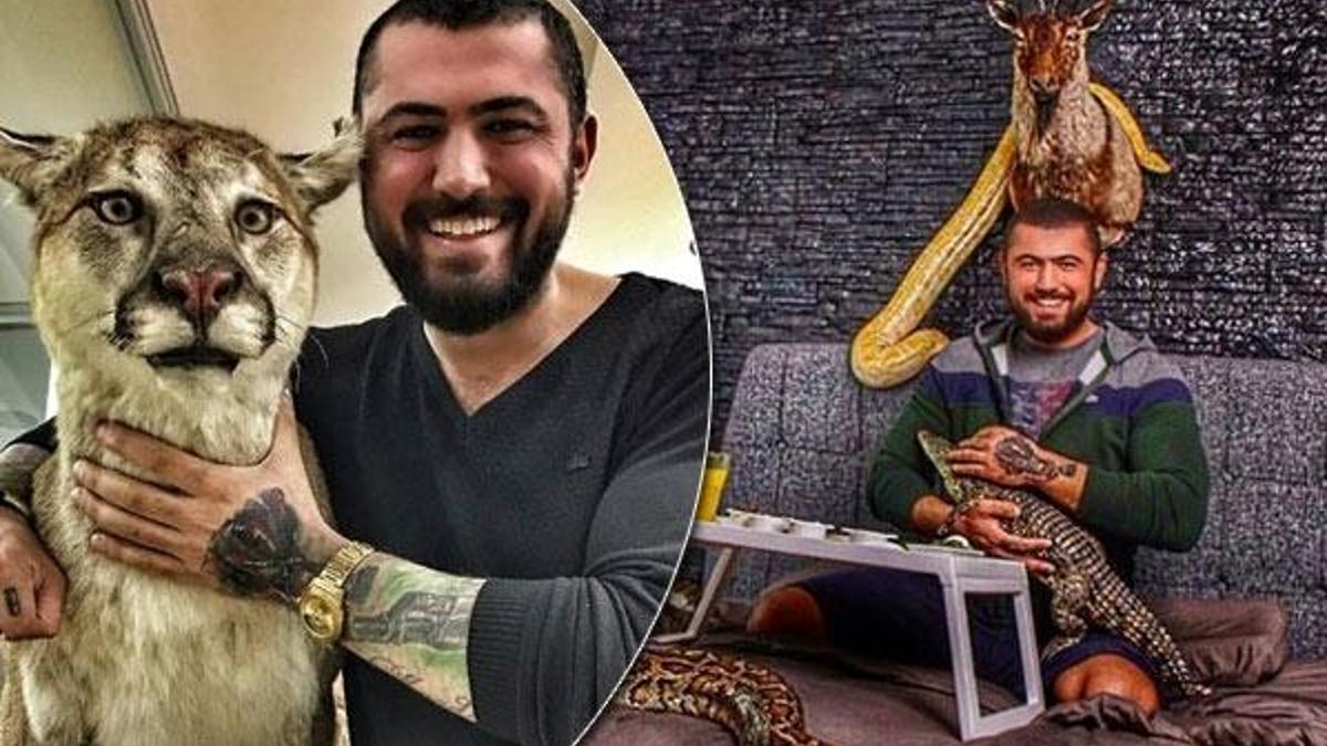 Çerkez Cengiz'in pitonlu fotoğrafı harekete geçirdi!