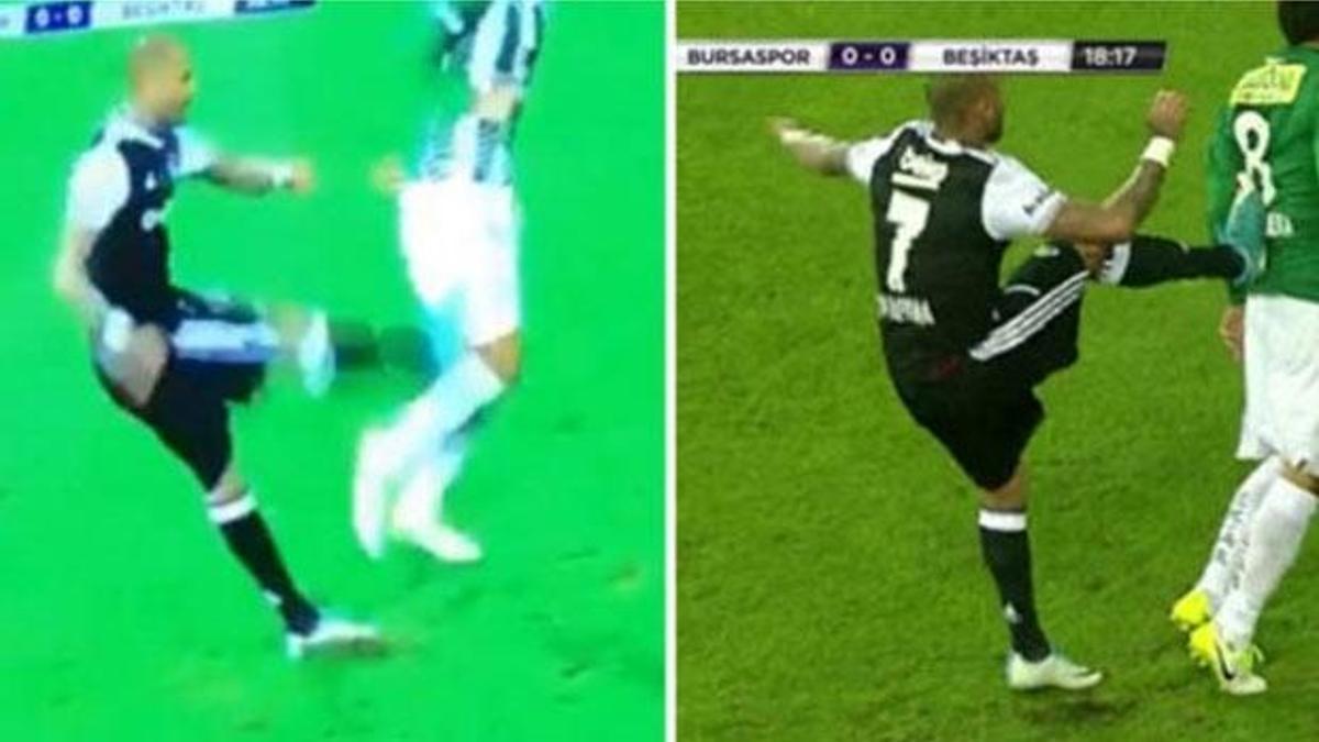 Quaresma'dan Jorquera'ya tekme