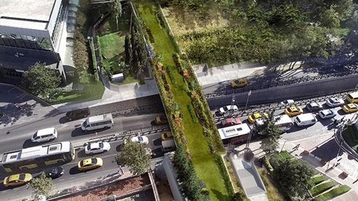 İBB, Gezi Parkı'na yapılacak köprünün görsellerini paylaştı