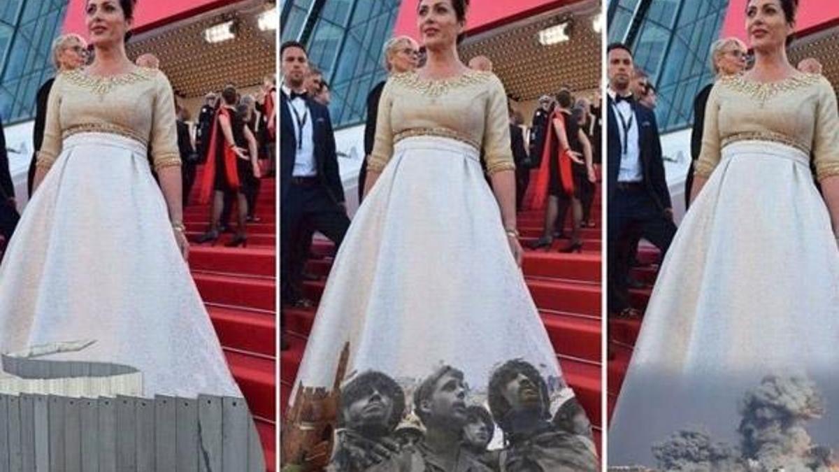 'Kudüs elbisesi'yle Cannes'a gelen İsrailli Bakan'a şok!