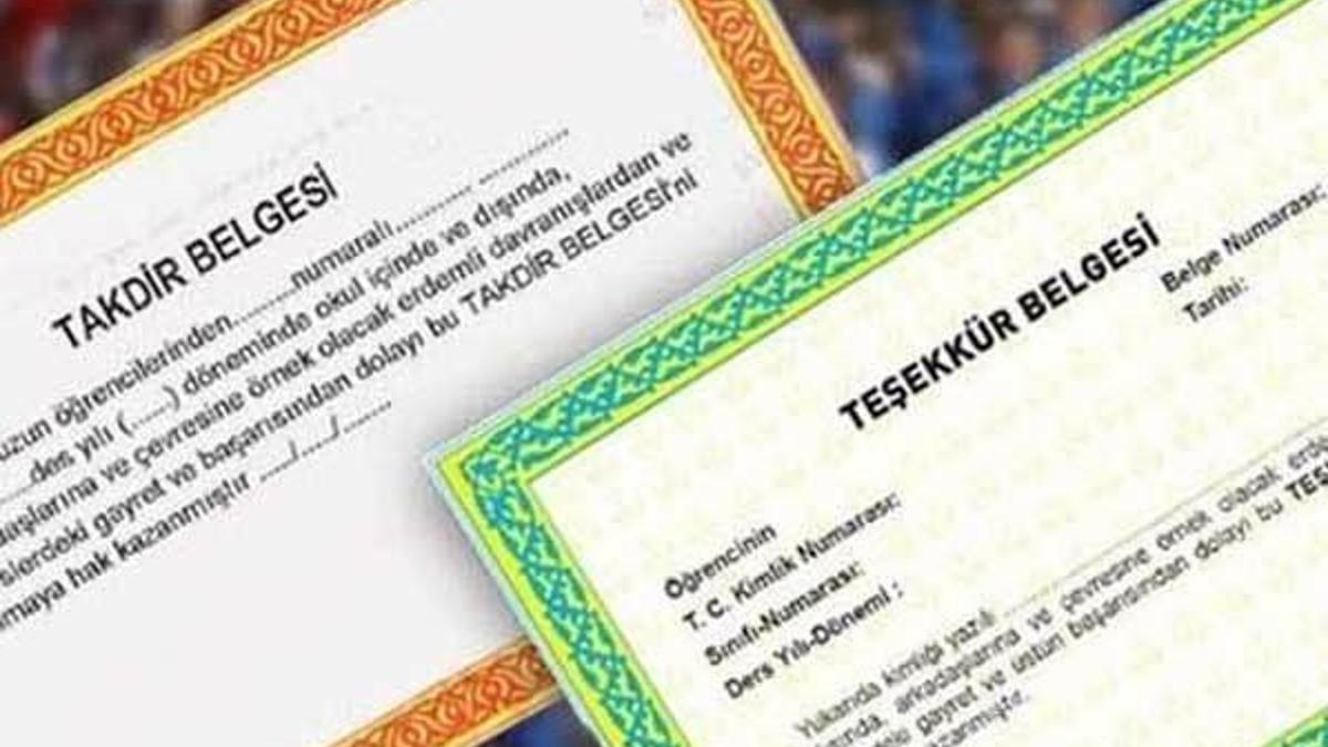 Takdir – Teşekkür belgesi hesaplama nasıl yapılır?