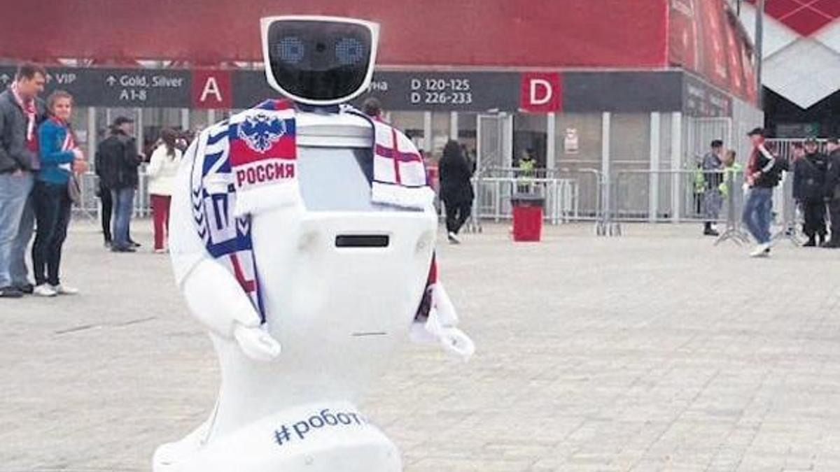 Bu robot Dünya Kupası’nda İngiliz holiganları koruyacak