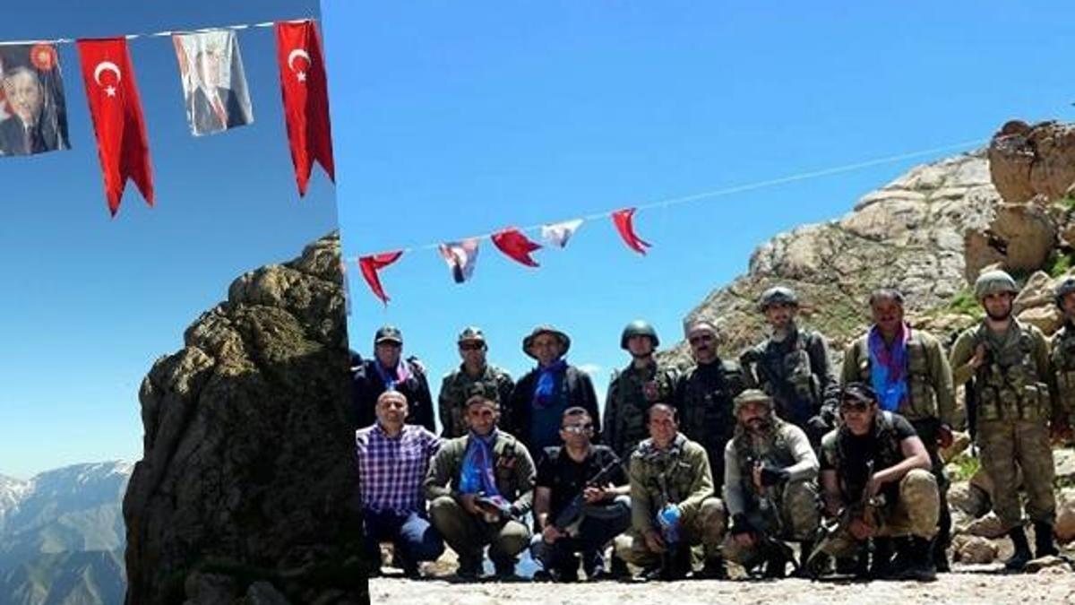 Kato Türk bayrakları ve Erdoğan posterleriyle donatıldı