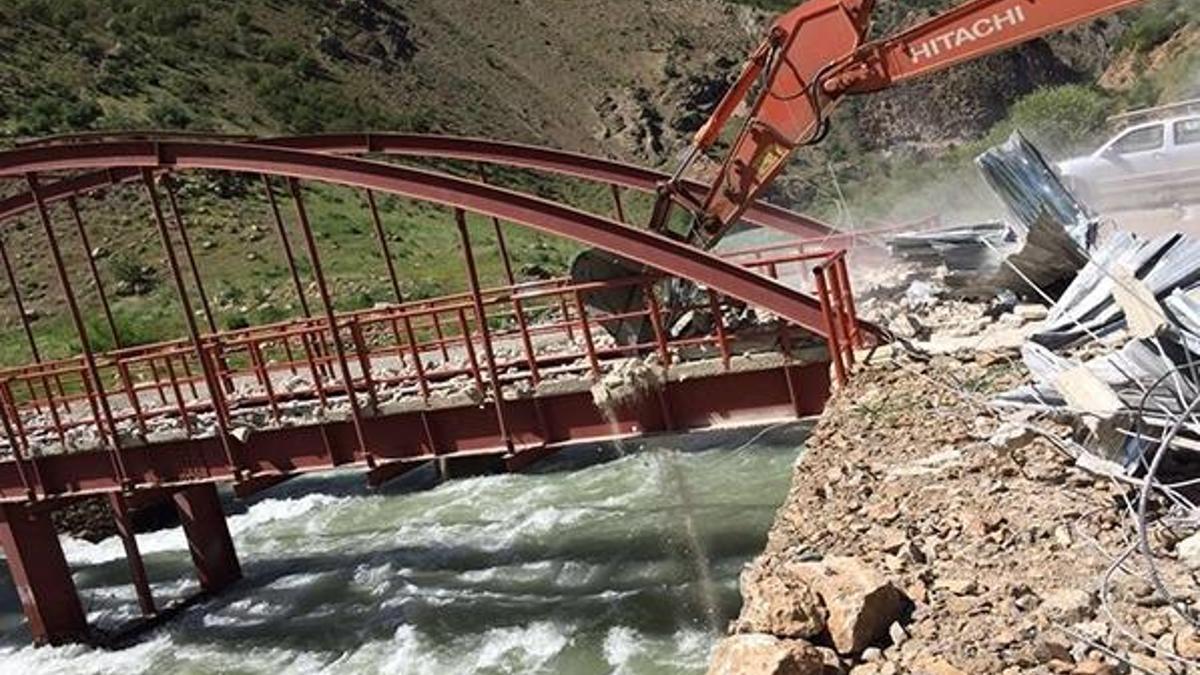 PKK'nın eylem için kullandığı köprüye operasyon