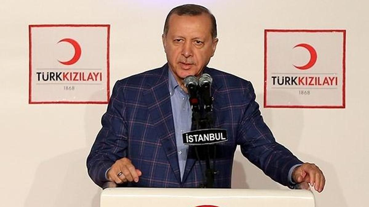 Cumhurbaşkanı Erdoğan Kızılay ödül töreninde konuştu