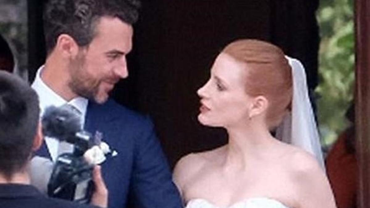 Jessica Chastain ile Gian Luca Passi de Preposulo evlendi