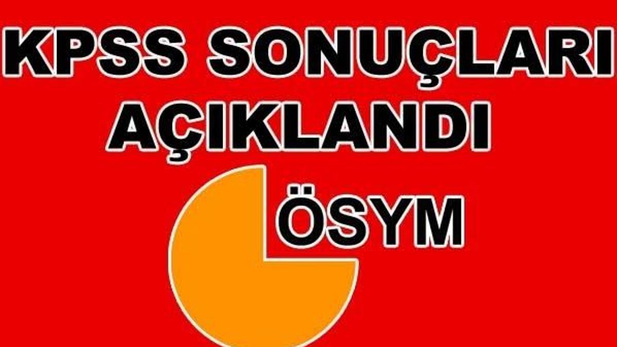 KPSS sınav sonuçları açıklandı! ÖSYM, KPSS sonuç sorgulama ekranı
