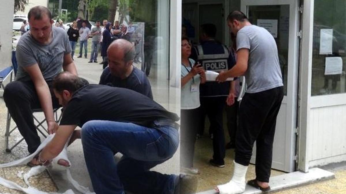 Alçıyı söktü yine de LYS'ye giremedi!