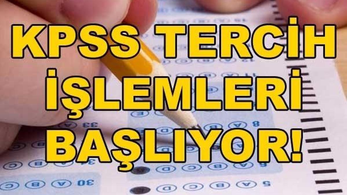 KPSS tercih işlemleri başladı! ÖSYM'den açıklama geldi
