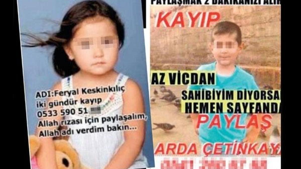 Kayıp çocuk ilanıyla 3 milyon liralık vurgun