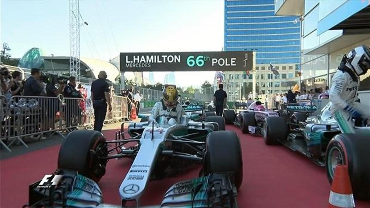 Azerbaycan'da pole pozisyonu Hamilton'ın