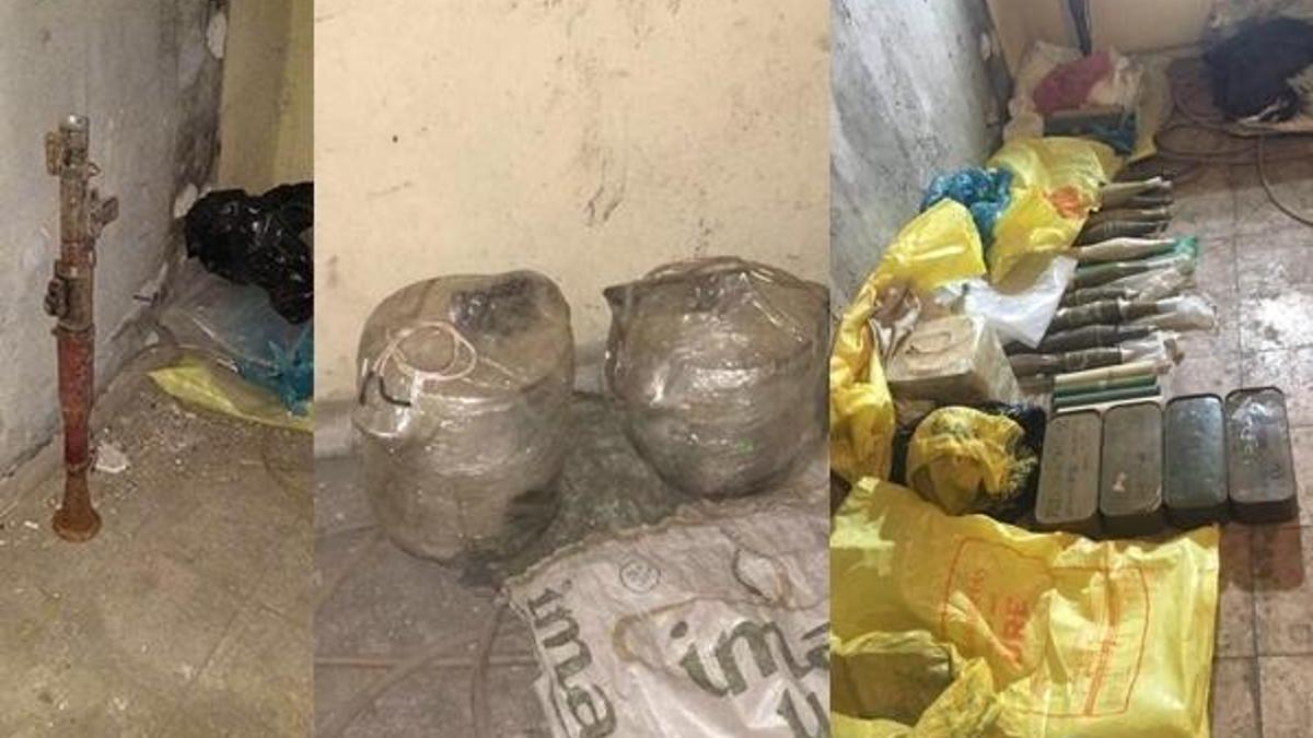 Batman'da bir evde roketatar, mühimmat ve patlayıcı ele geçirildi