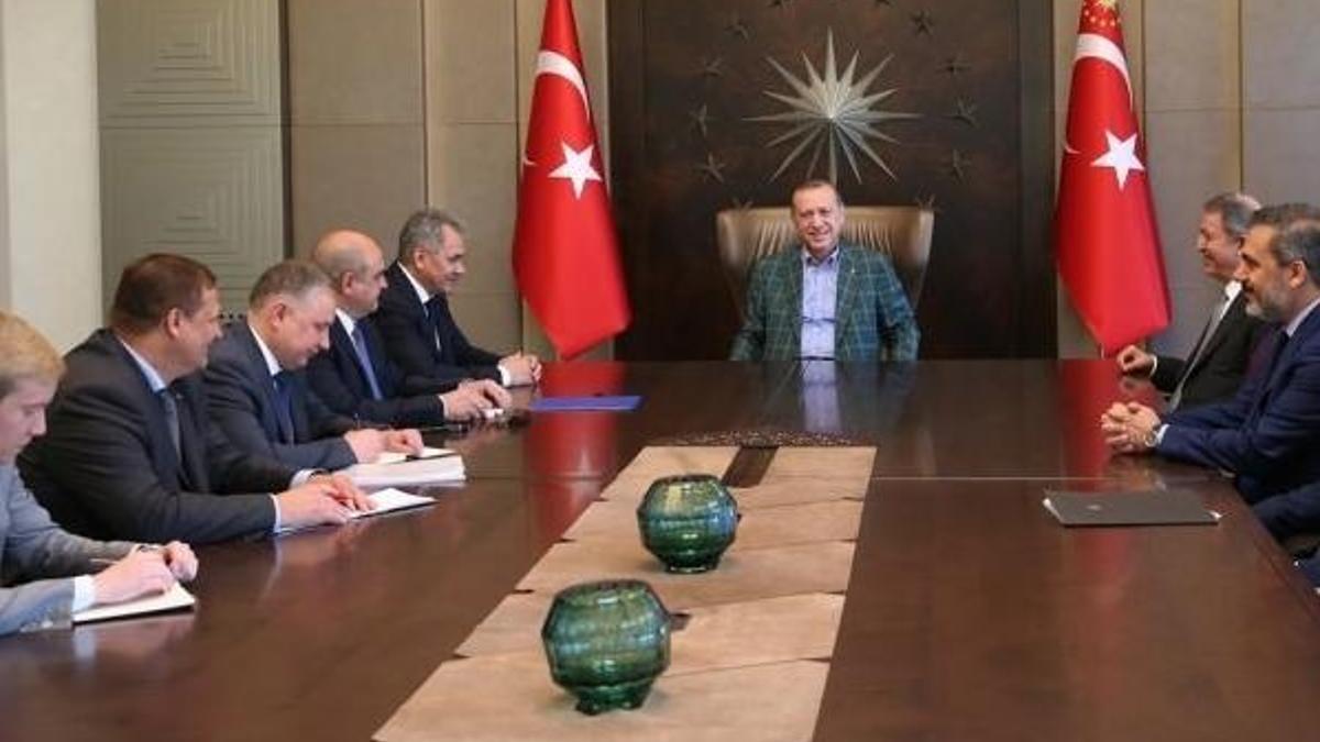 Cumhurbaşkanı Erdoğan, Sergey Şoygu'yu kabul etti!