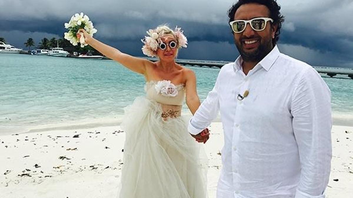 Maldivler'de nikah tazelediler