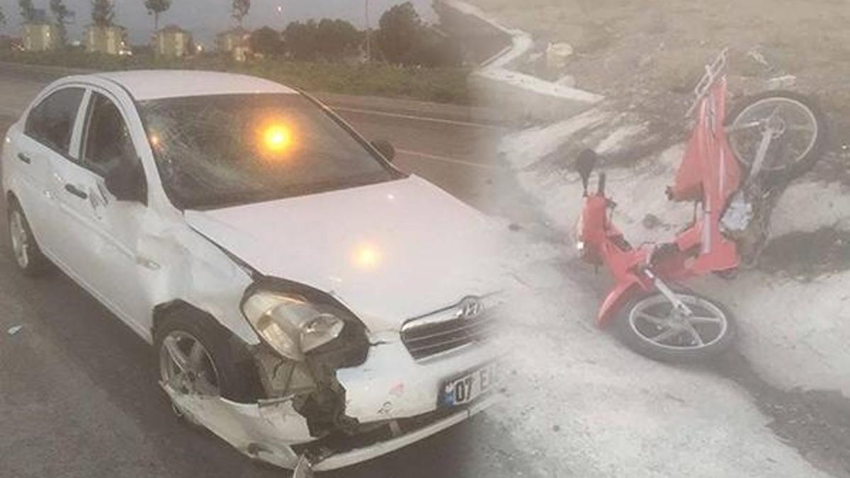 Otomobil ile motosiklet çarpıştı: 2 ölü