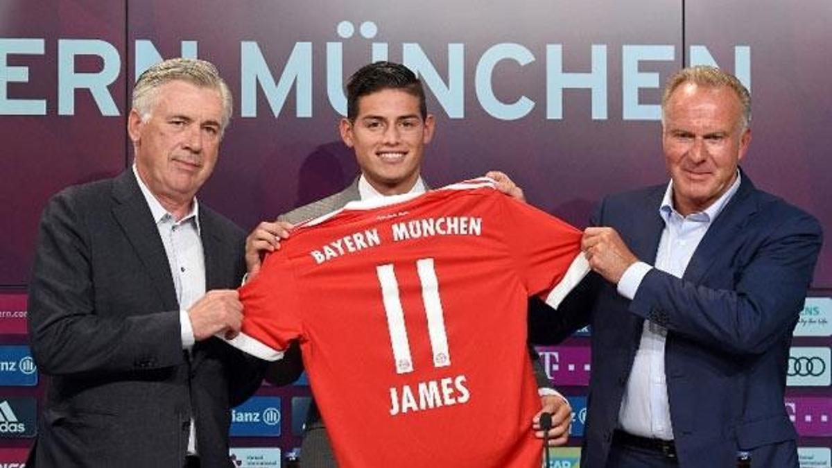 Bayern Münih, James Rodriguez'i basına tanıttı