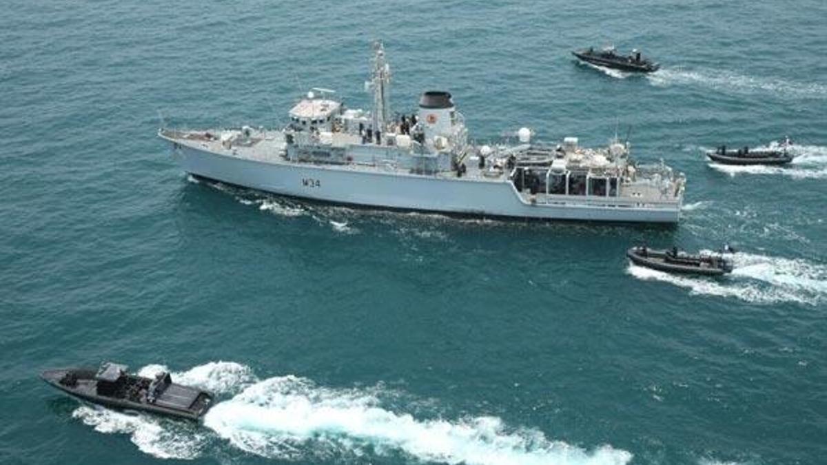 ABD'den sonra şimdi de İngiltere! Katar'da ortak deniz tatbikatı