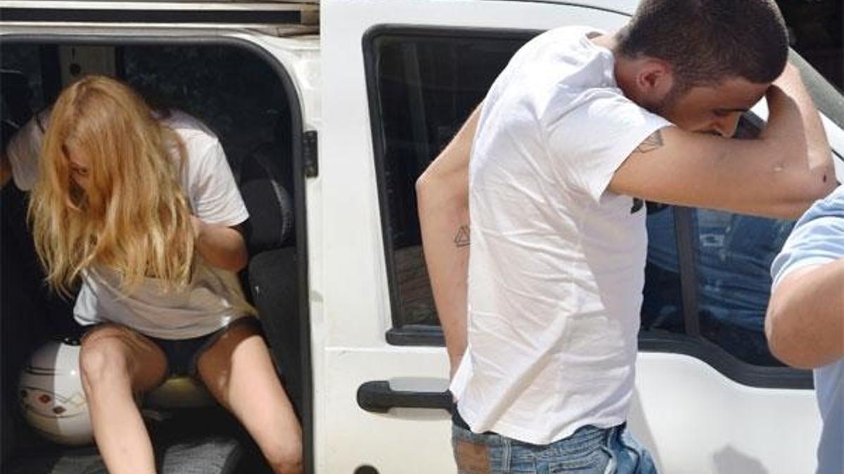 'Hero' tişörtü giyen sevgililer gözaltında