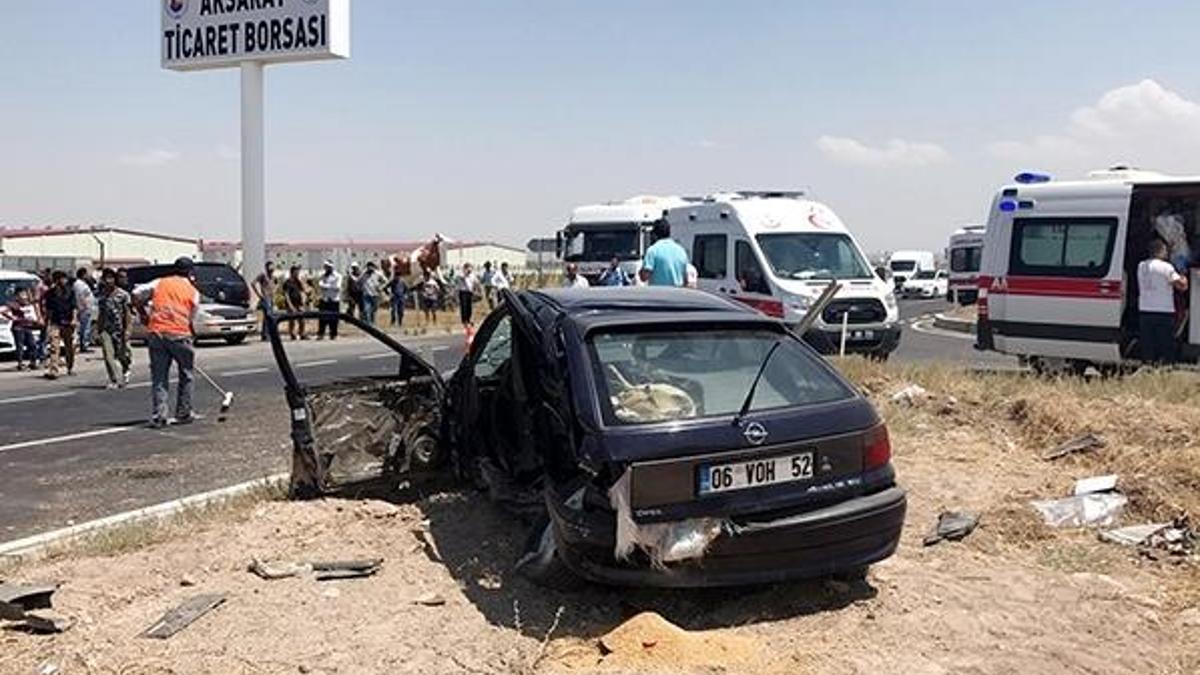 Aksaray'da kaza: 2 ölü, 4 yaralı