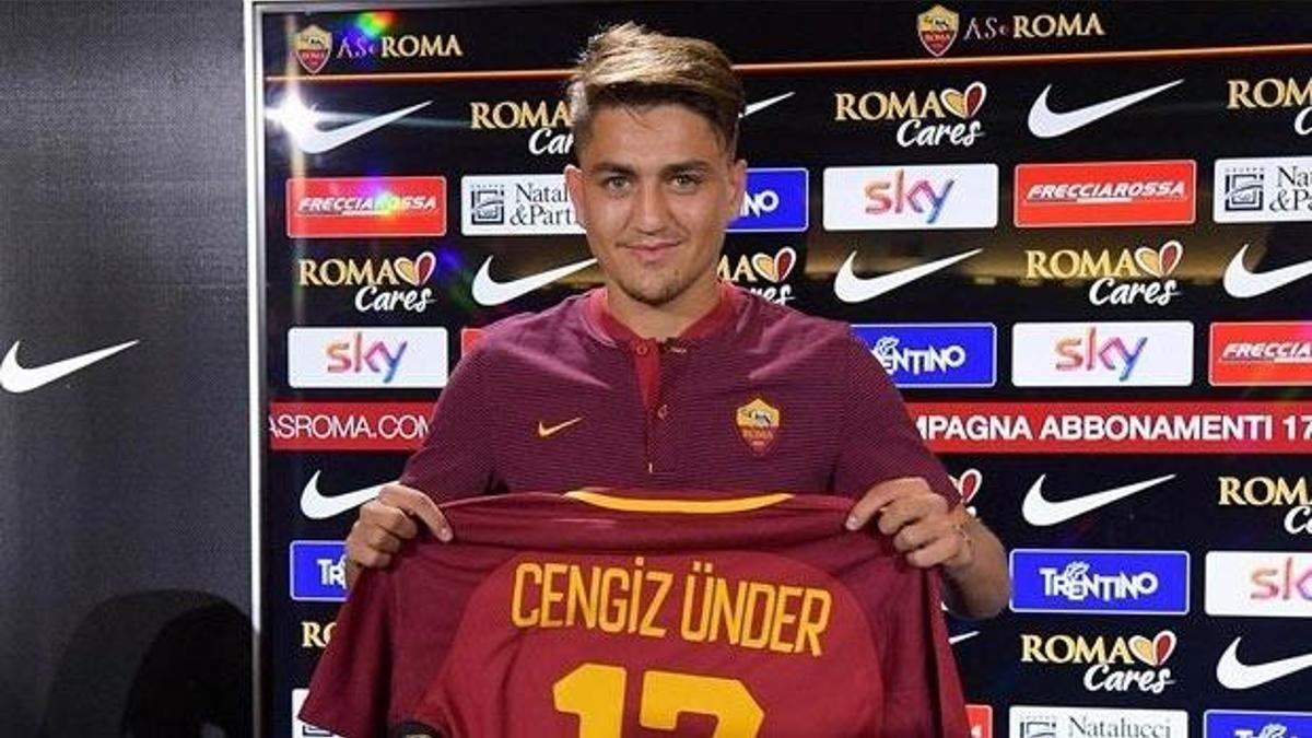 Roma, Cengiz Ünder'i basına tanıttı