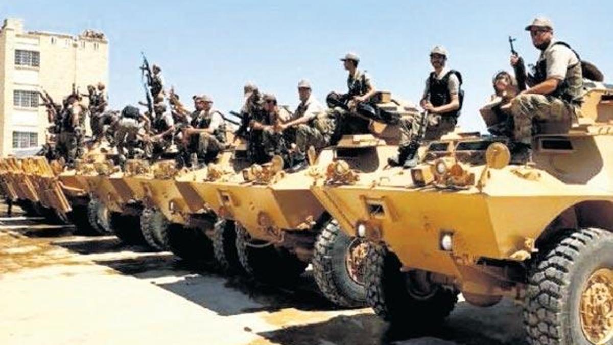 El Bab polisine zırhlı desteği