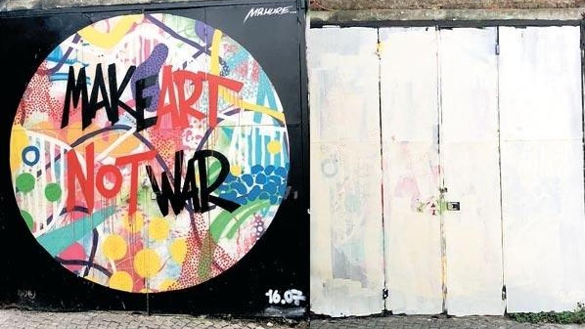 Fenomen graffitiyi kireçle boyadılar!