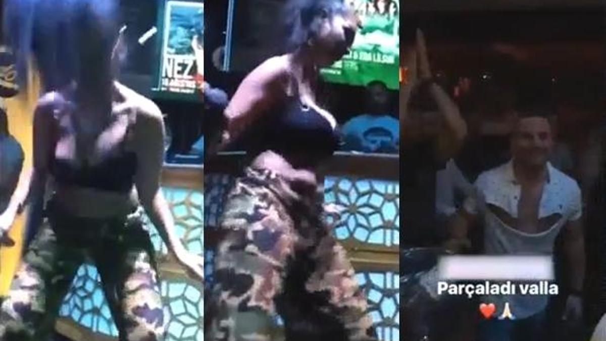 Nez'in dansı karşısında üstünü başını parçaladı!