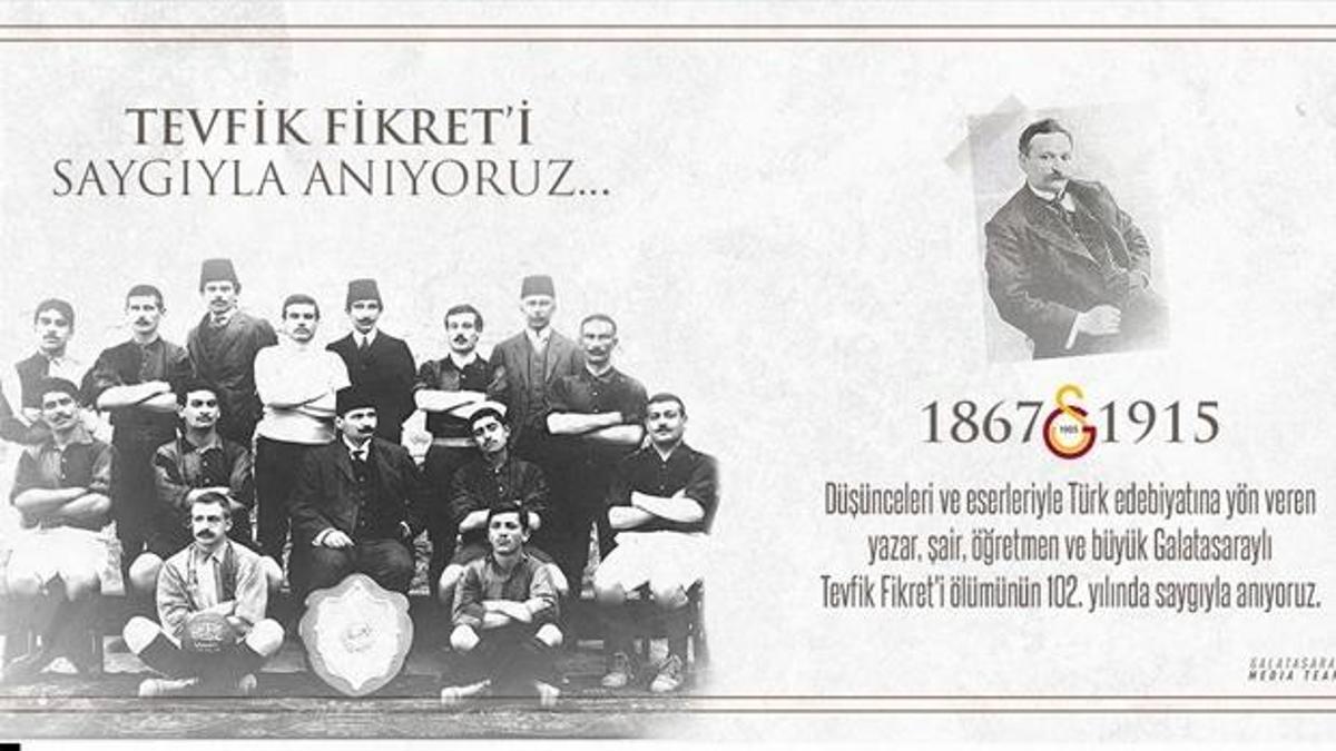 Galatasaray'da Tevfik Fikret anıldı