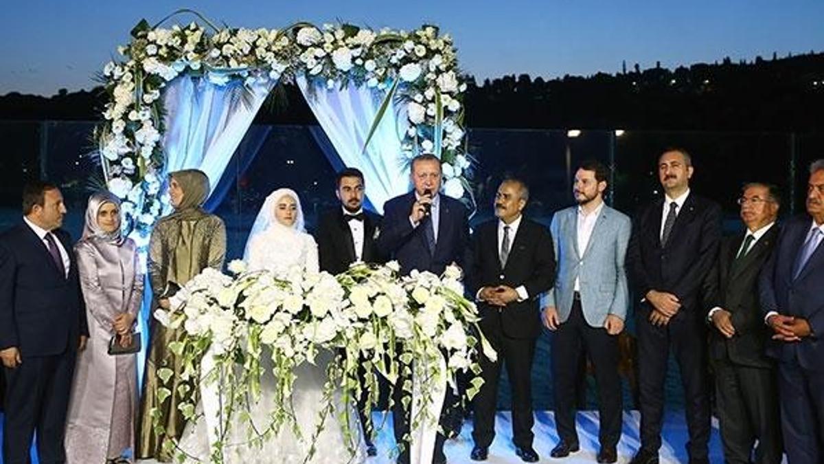 Cumhurbaşkanı Erdoğan, nikaha katıldı
