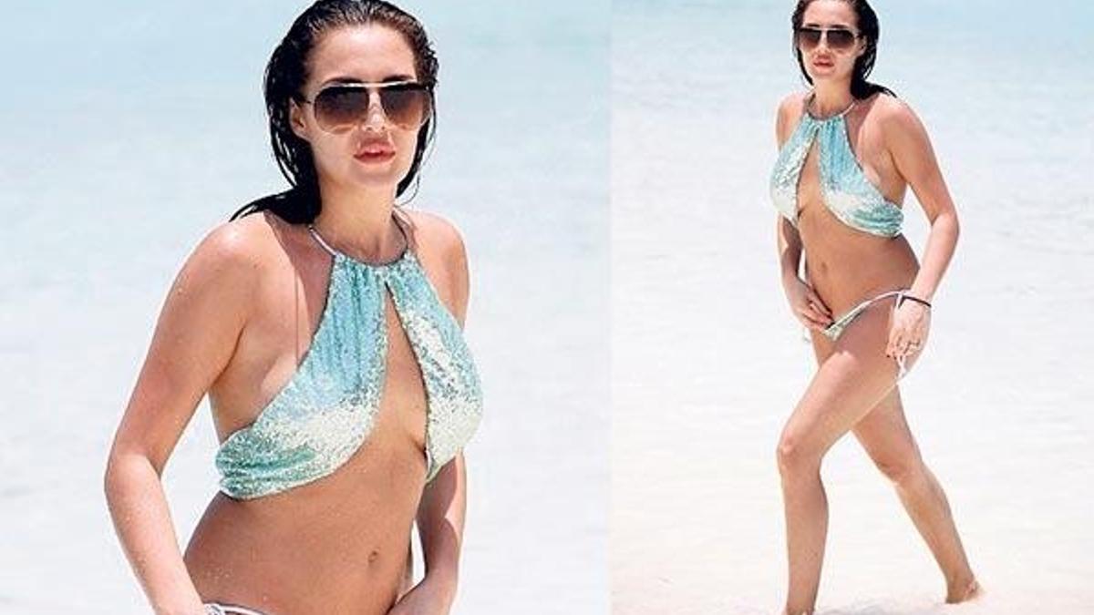 Bikinisi olay oldu