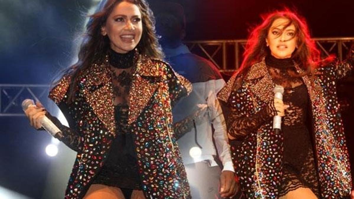 Hadise transparanla sahnede!