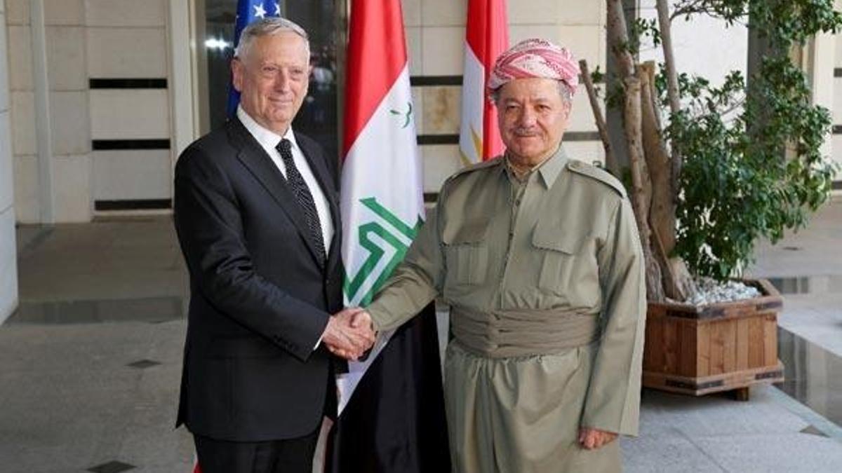 ABD Savunma Bakanı Mattis, IKBY Başkanı Barzani ile görüştü
