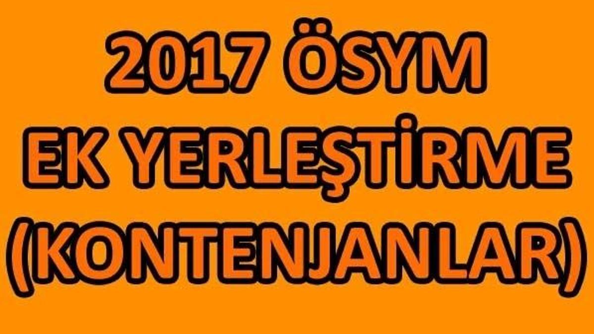 Üniversite ek yerleştirme başvuruları ne zaman başlayacak? (Üniversite ek kontenjanları)