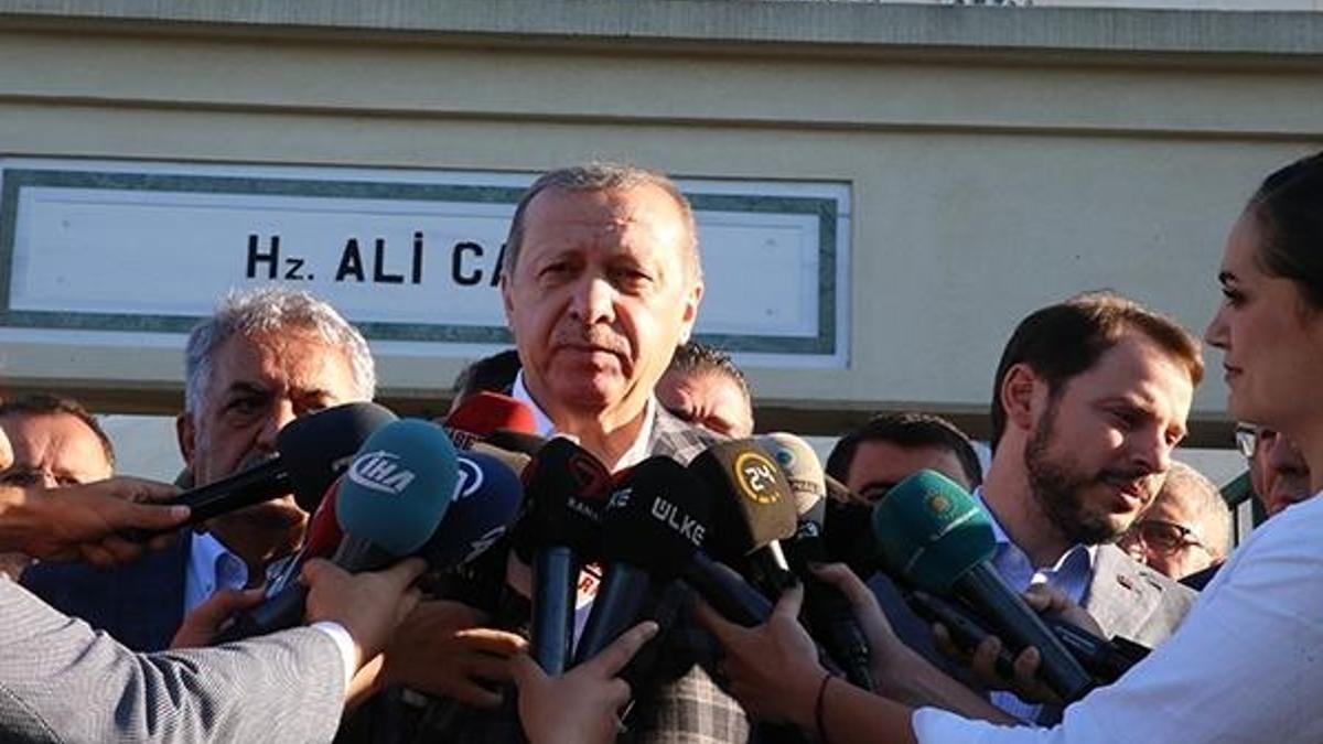 Cumhurbaşkanı Bayram namazı sonrası konuştu
