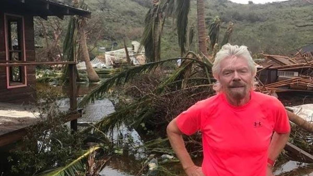 Irma kasırgası, milyarder Richard Branson'ın evini yerle bir etti!