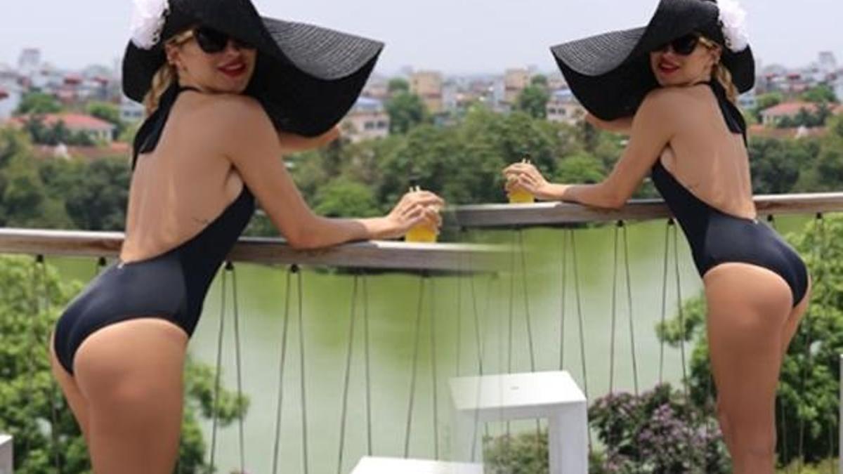 Burcu Esmersoy'dan inanılmaz poz!