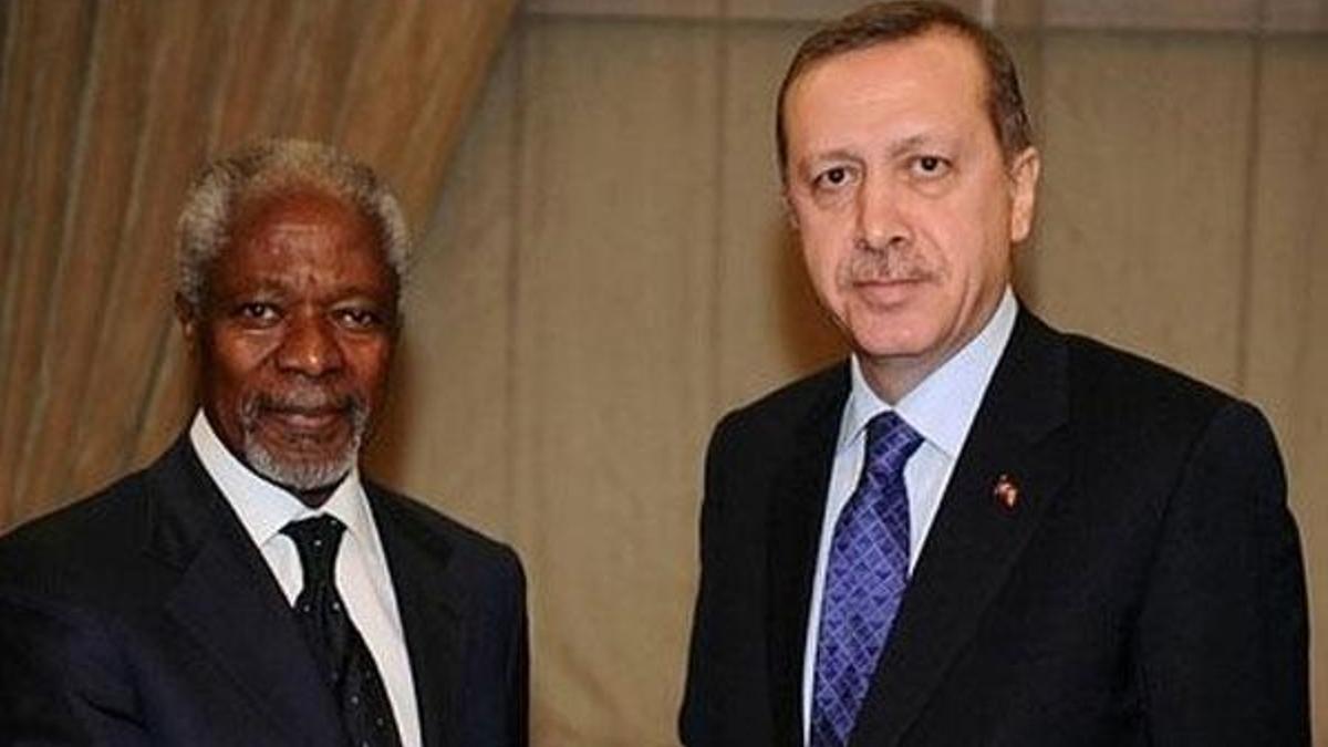 Cumhurbaşkanı Erdoğan, Kofi Annan ile telefonda görüştü