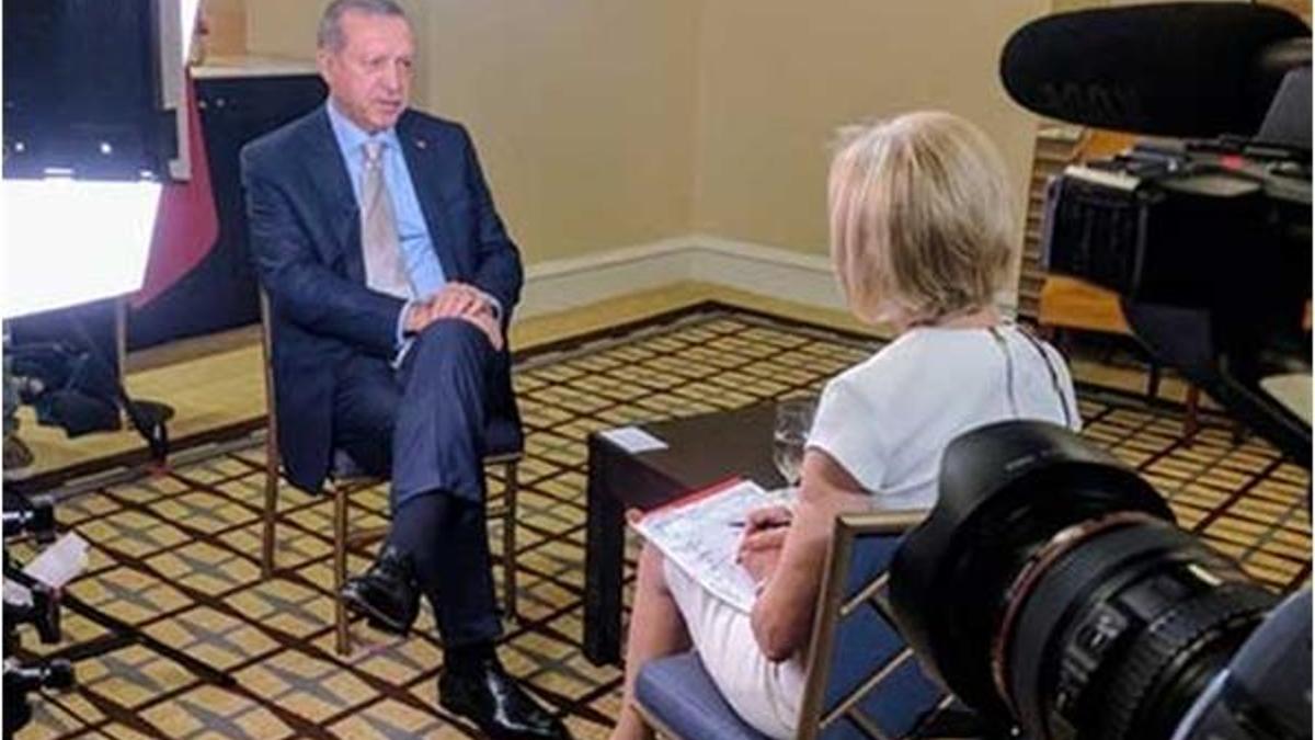 Erdoğan'dan ABD'li muhabire 'terörist' uyarısı