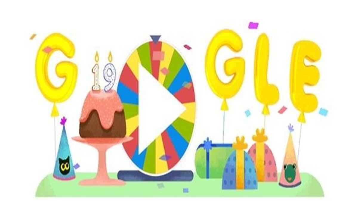 Google doğum günü çarkıfeleğini Doodle yaptı!