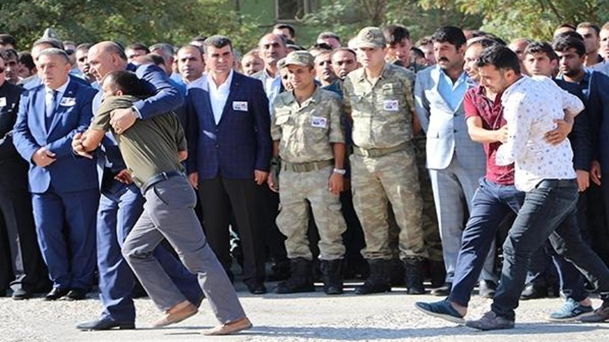 Şırnak şehitleri için uğurlama töreni