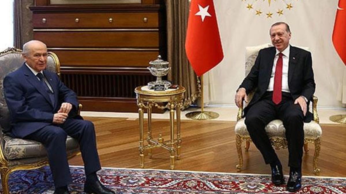Erdoğan-Bahçeli görüşmesi sona erdi