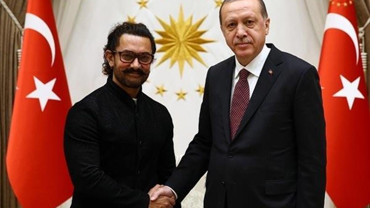 Cumhurbaşkanı Erdoğan, Hindistanlı oyuncu Khan'ı kabul etti