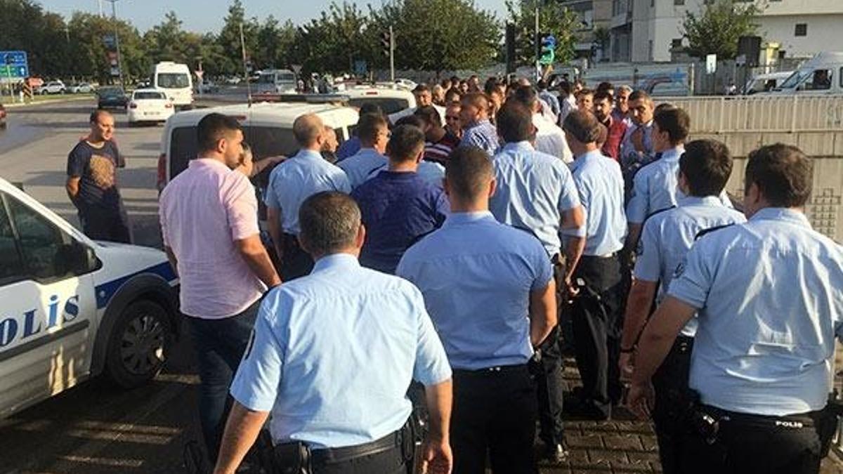Adana'da dolmuşçuların hat kavgası