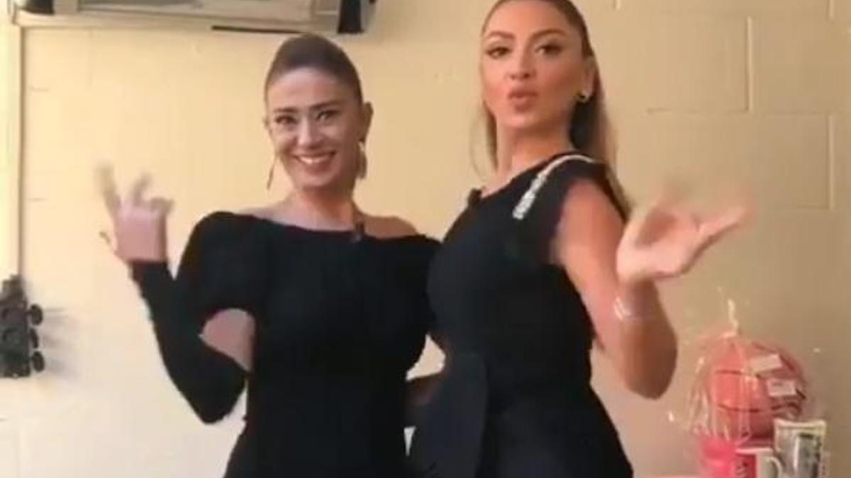 Yıldız Tilbe ve Hadise kuliste...