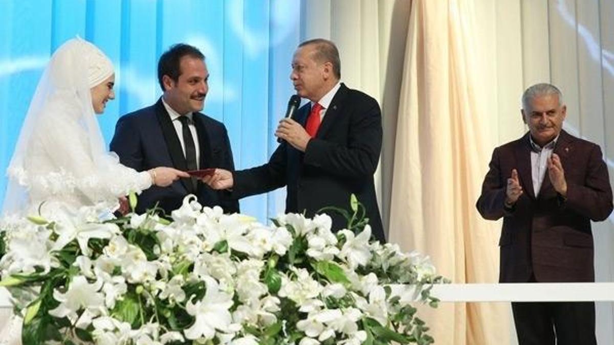 Erdoğan ve Yıldırım nikah şahidi oldu