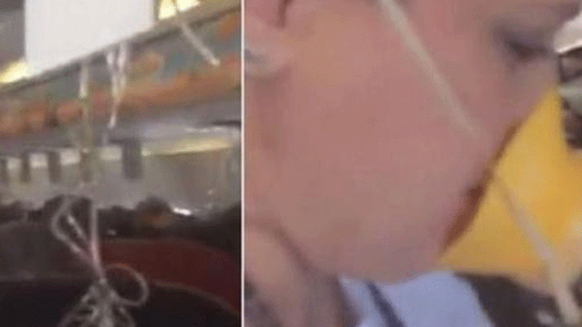 ŞOK! Uçak düşerken bunu yaptı!